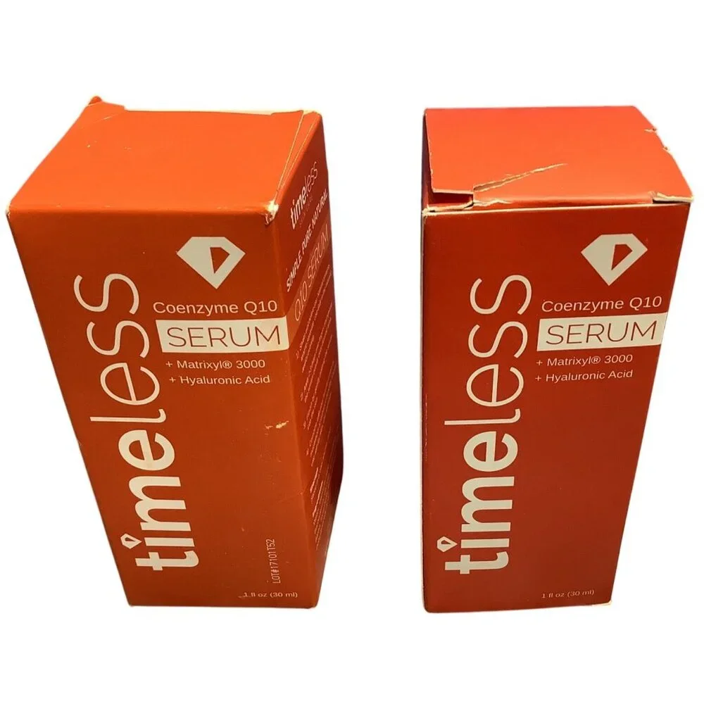 Set Of 2 Timeless Coenzyme Q10 Serum 1 Fl Oz Anti-Aging Skincare Smoothing